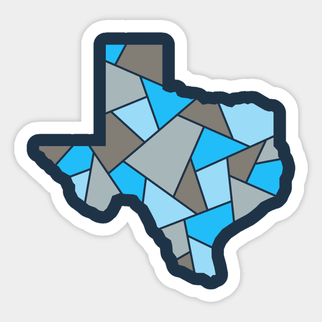 Texas Mosaic - Downtown Dallas Sticker by dSyndicate